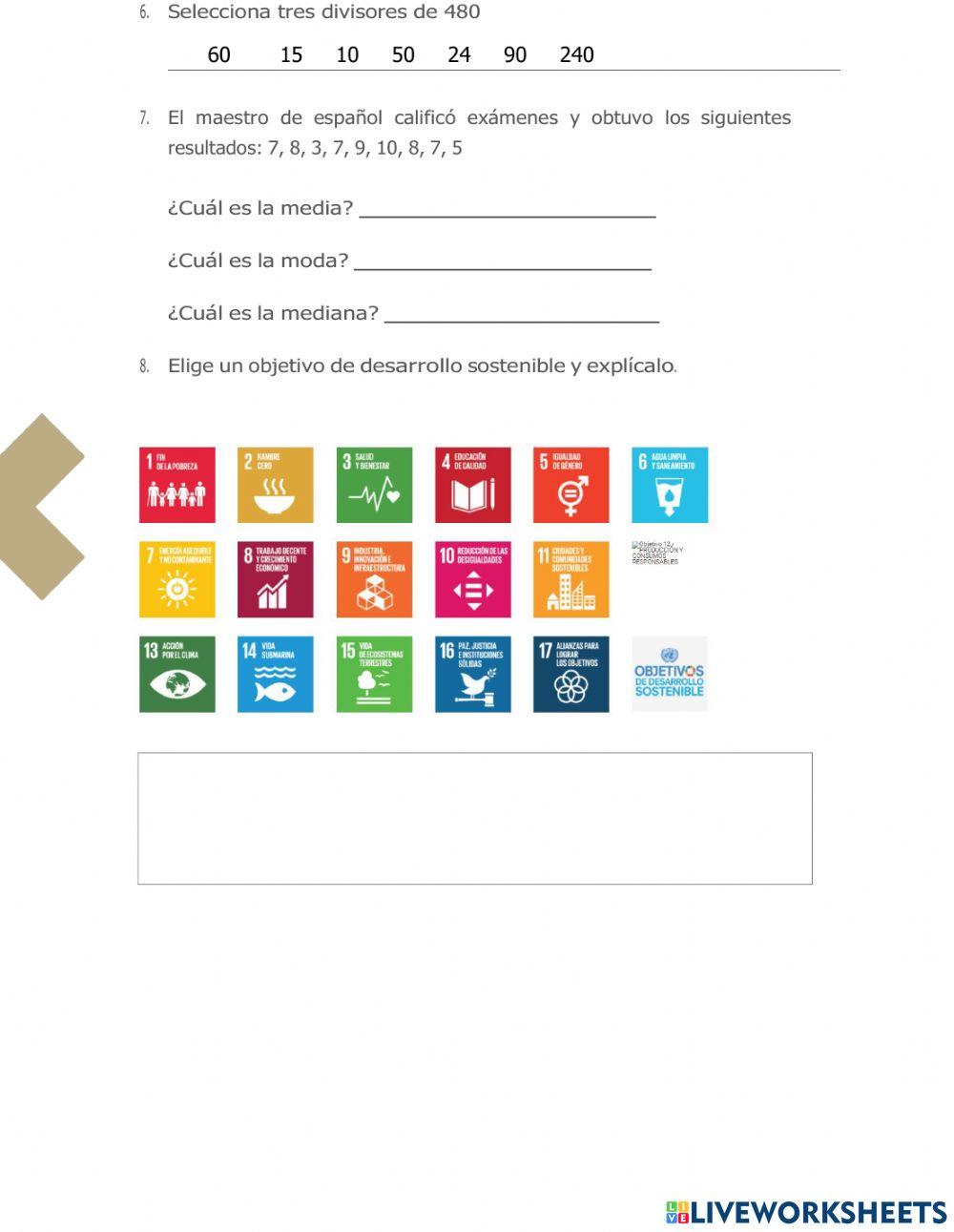 Evaluación Proyecto integrador 6°