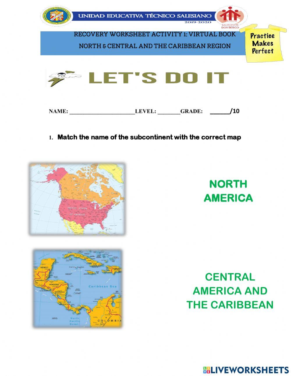 Recovery worksheet activity 1 -Virtual book-