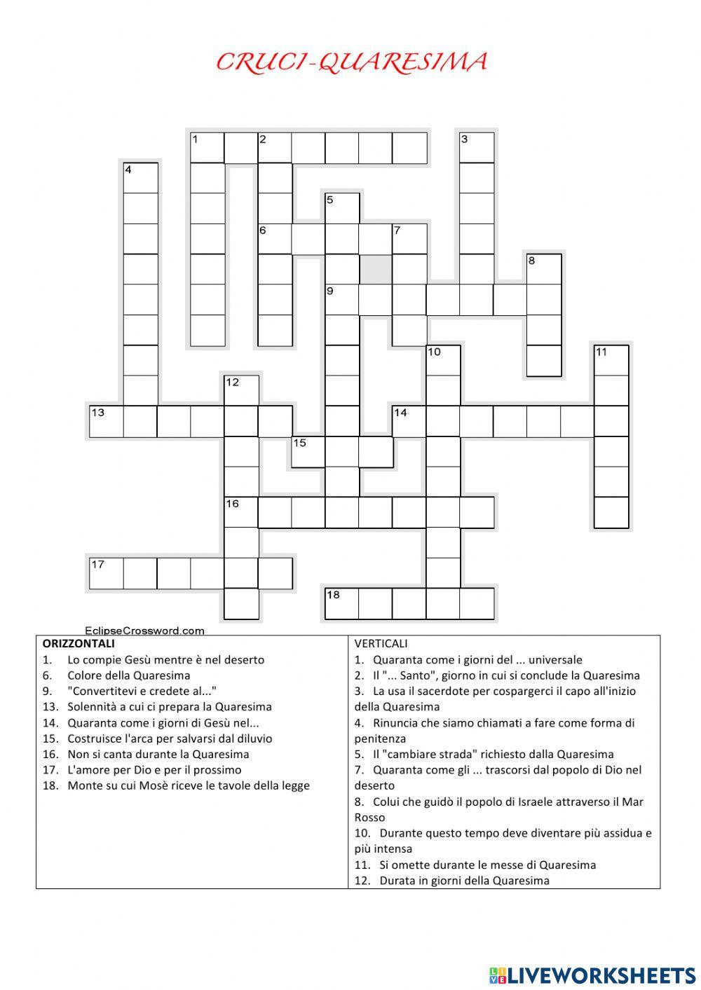 CruciQuaresima