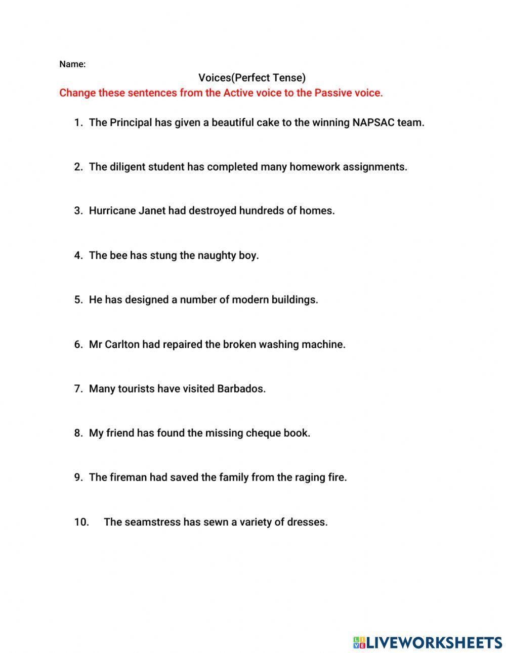 Passive & Active Voice