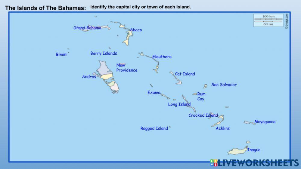 Capital Cities and Towns of The Bahamas
