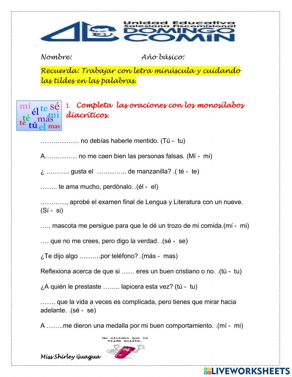 Repaso de contenidos dos