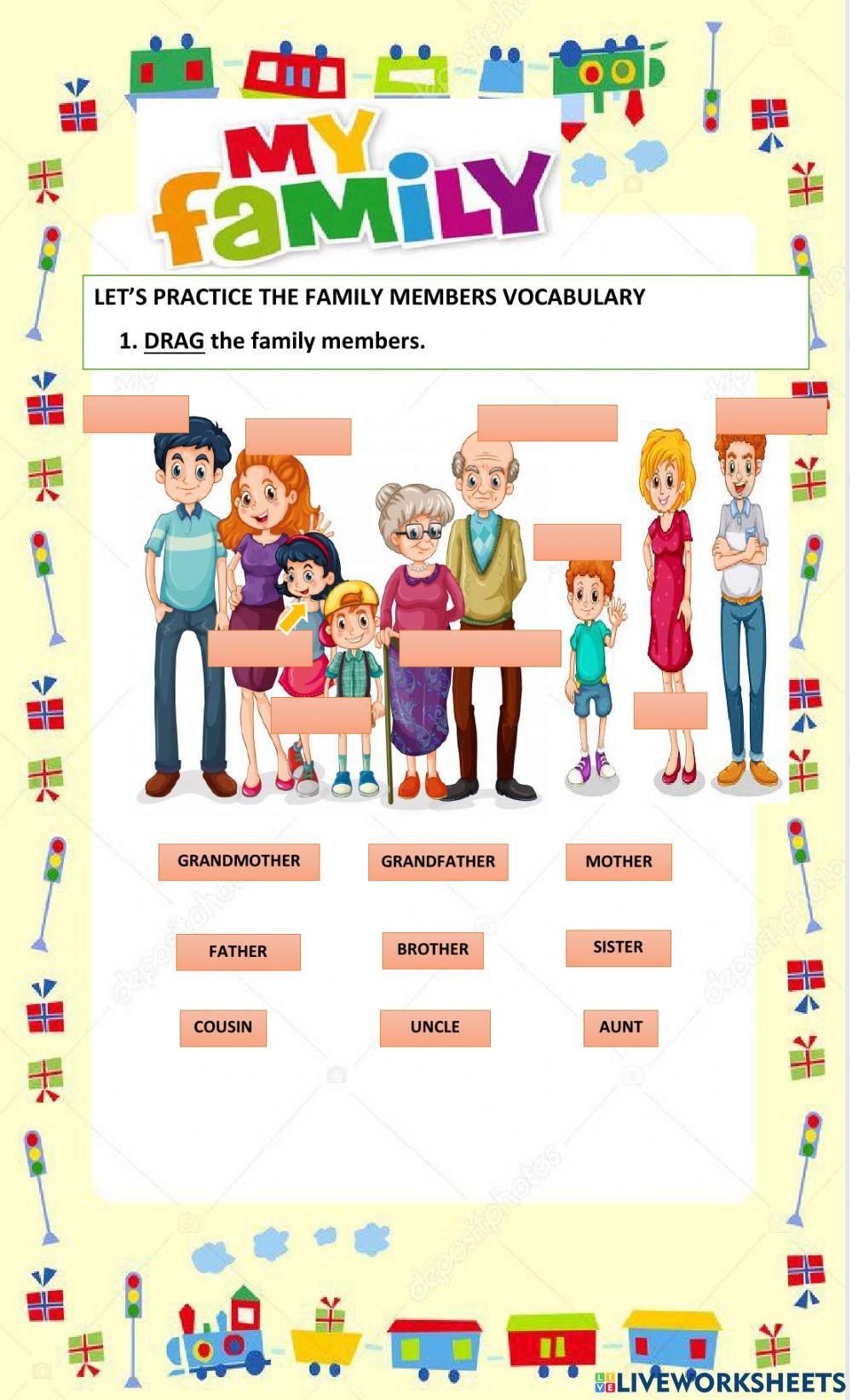 Let's practice family members