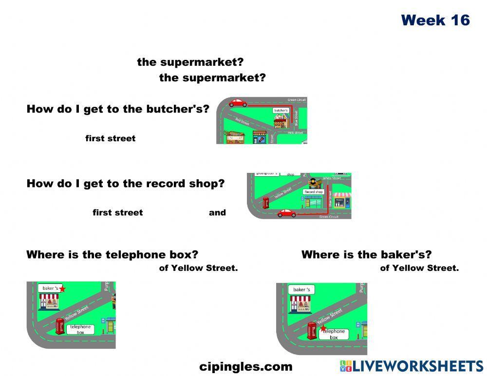 Verbs and Directions Week 16