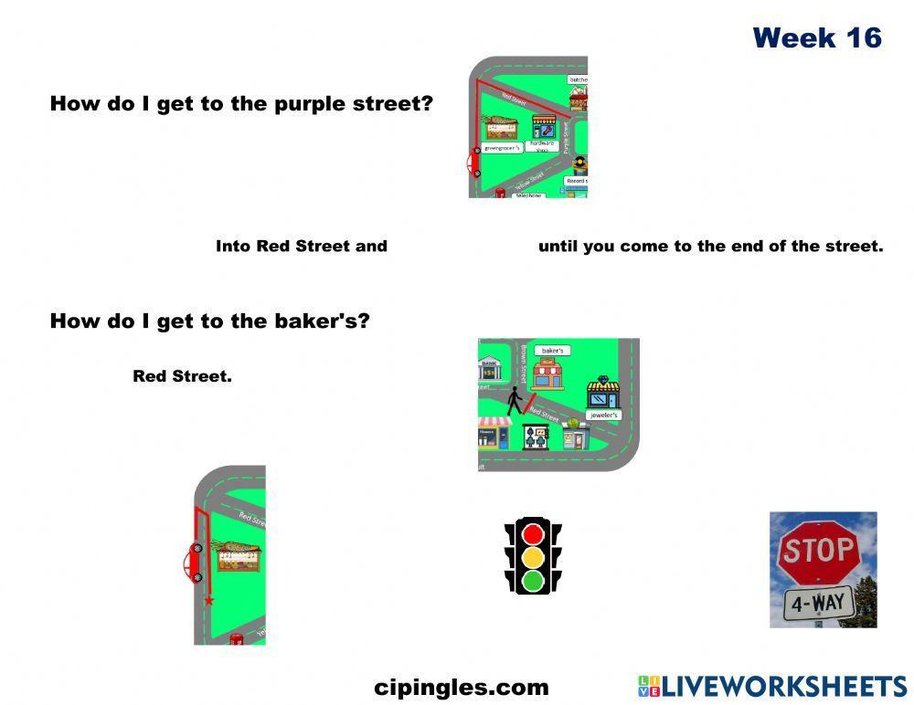 Verbs and Directions Week 16