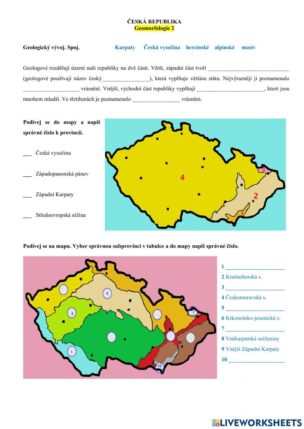 ČR2 - geomorfologie1