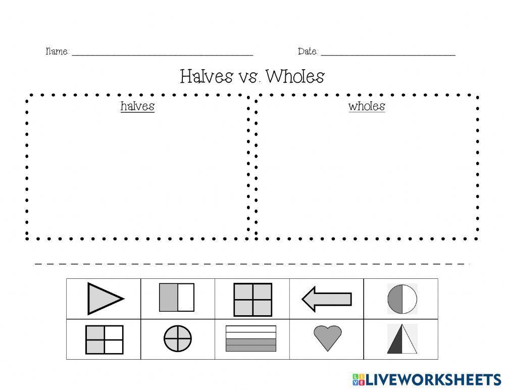 Half or Whole shapes