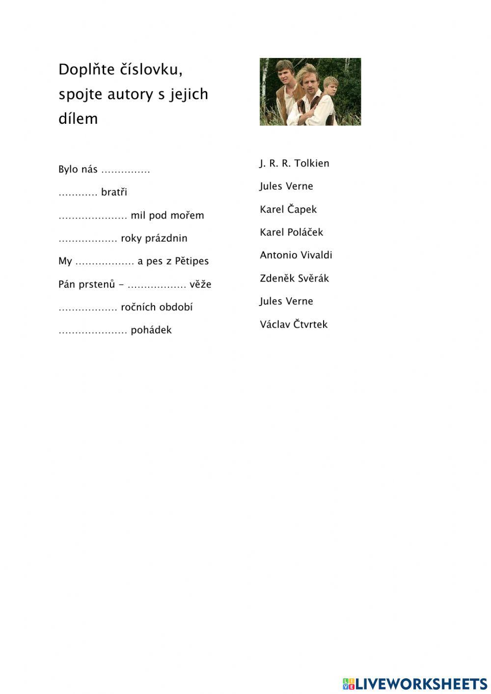 Číslovky - autor, dílo