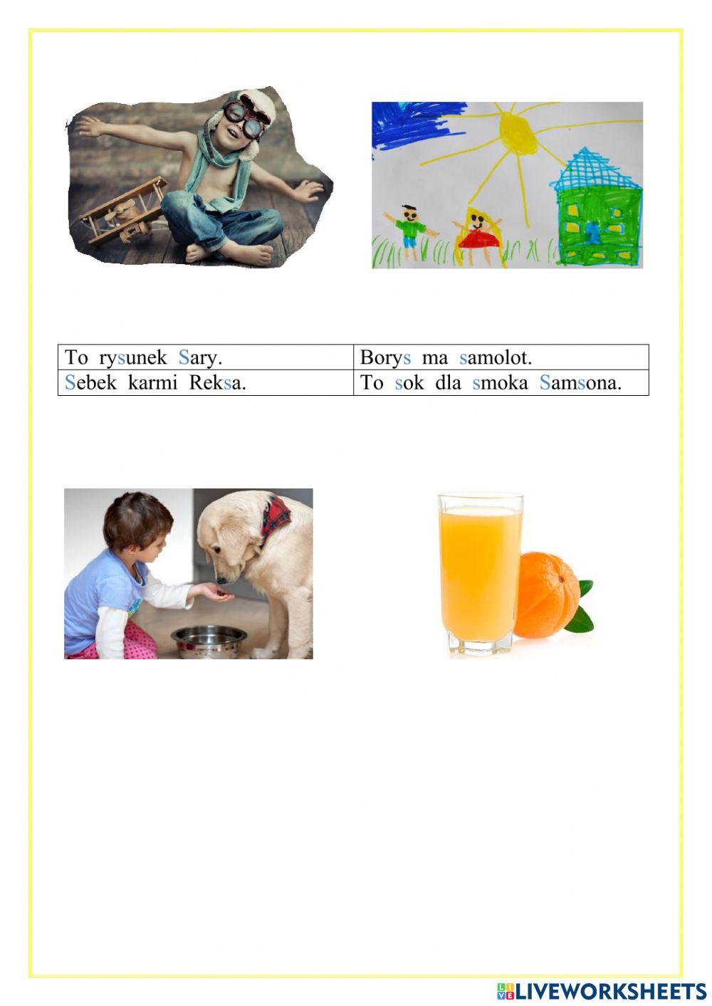 Utrwalenie litery S,s