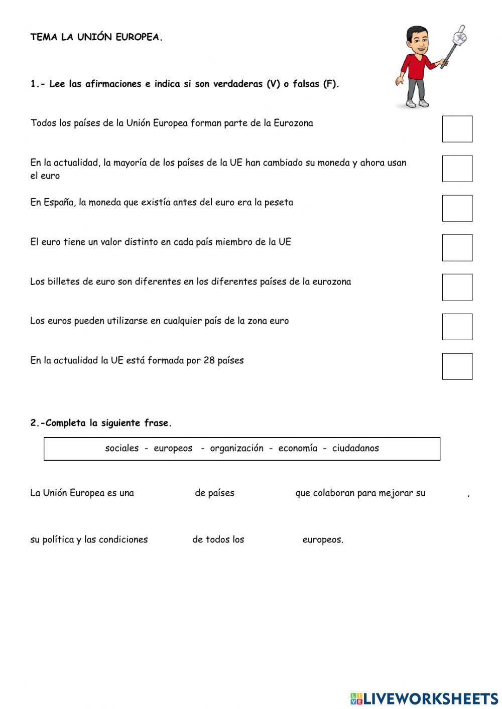 Ficha 3: La Unión Europea