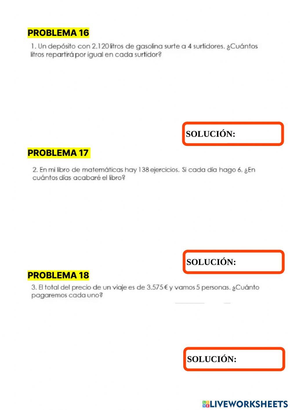 Problemas ficha 3