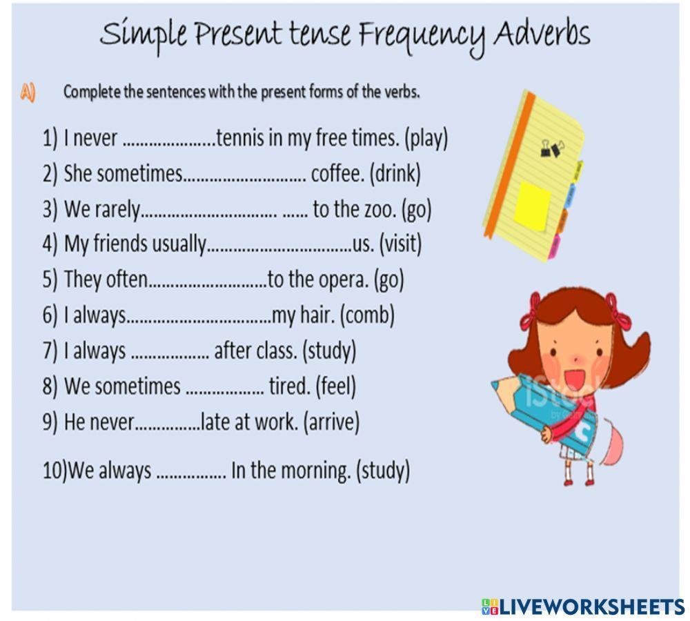 Adverbs of frecuency