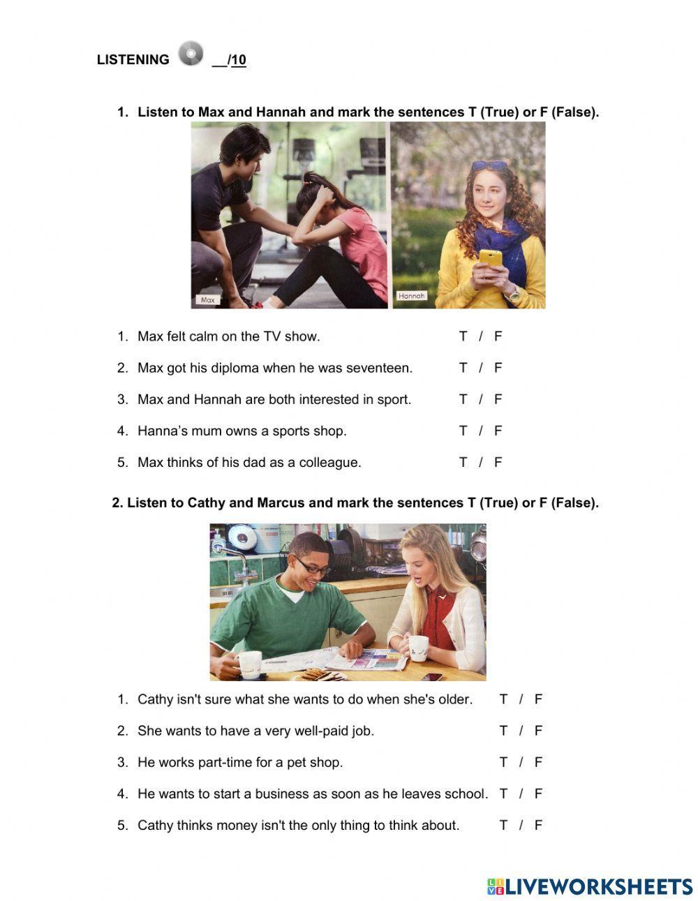 763423 Job Listening Test Alicia06 LiveWorksheets 763423-job-listening-test-alicia06-liveworksheets