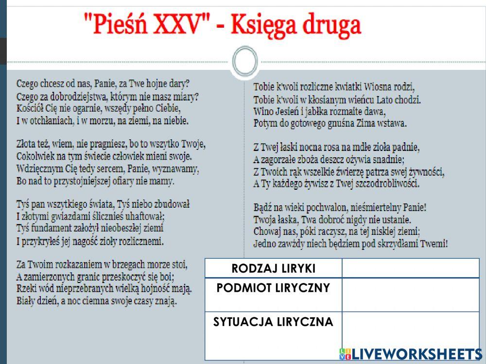 Jan Kochanowski o Doktorze Hiszpanie