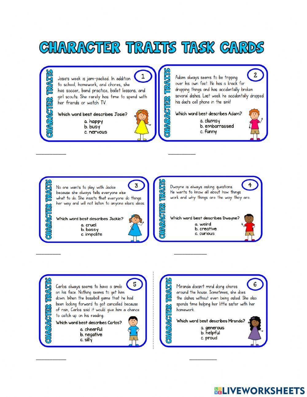 Character traits Character traits