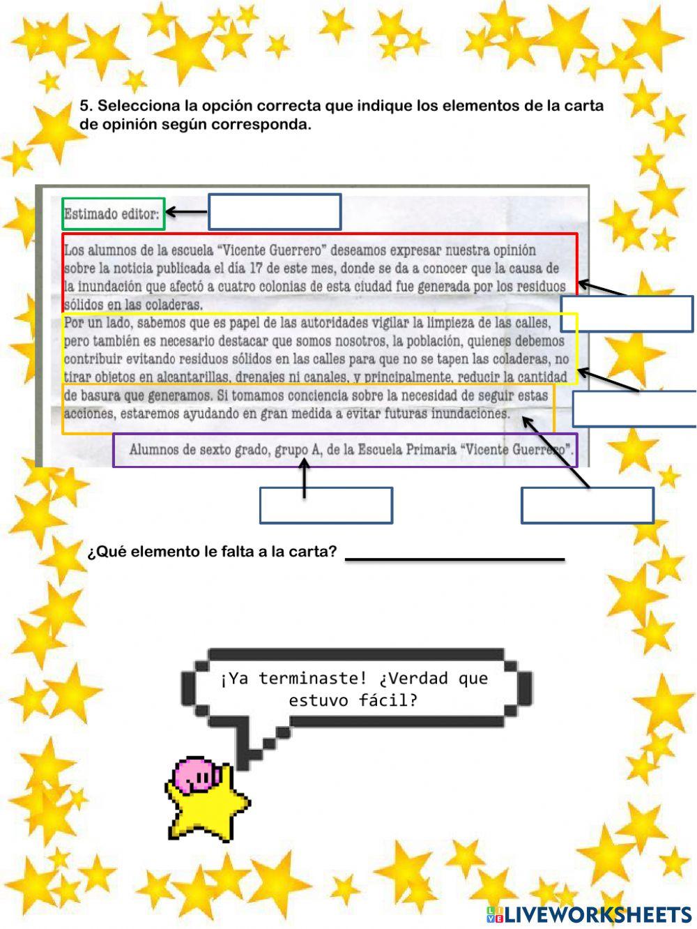Examen 2trim Español 6°