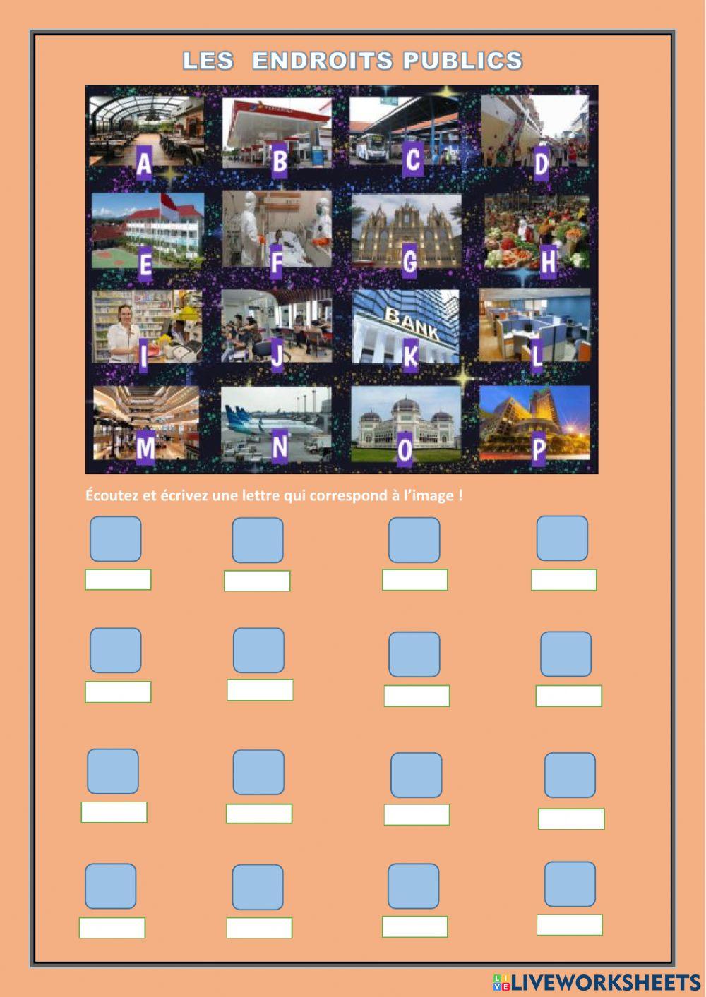 Les endroits publics