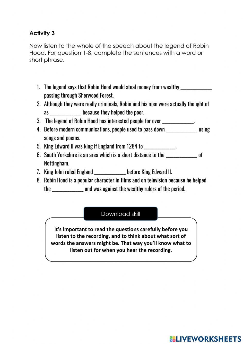 Unit 2 Life's Great Mysteries Listening Part 2