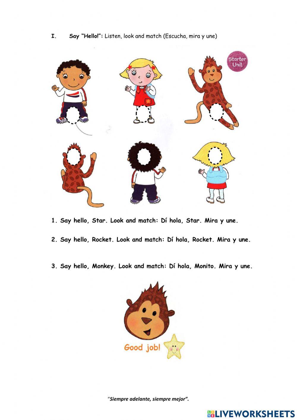 Starter unit: Hello!