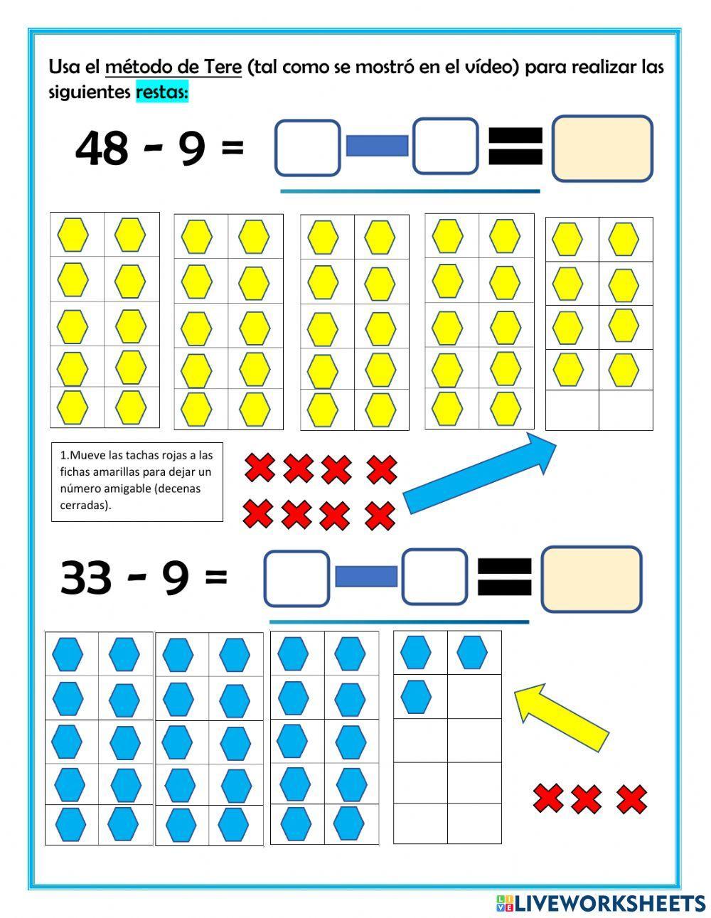 Números amigables para sumar y restar