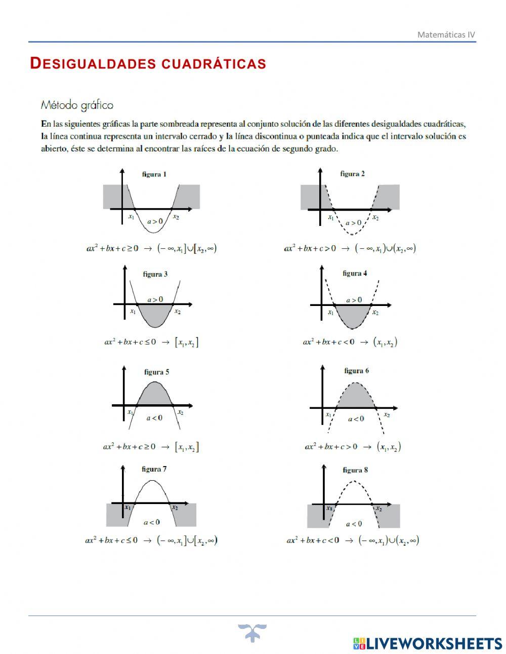IV.4.3.Desigualdades cuadráticas