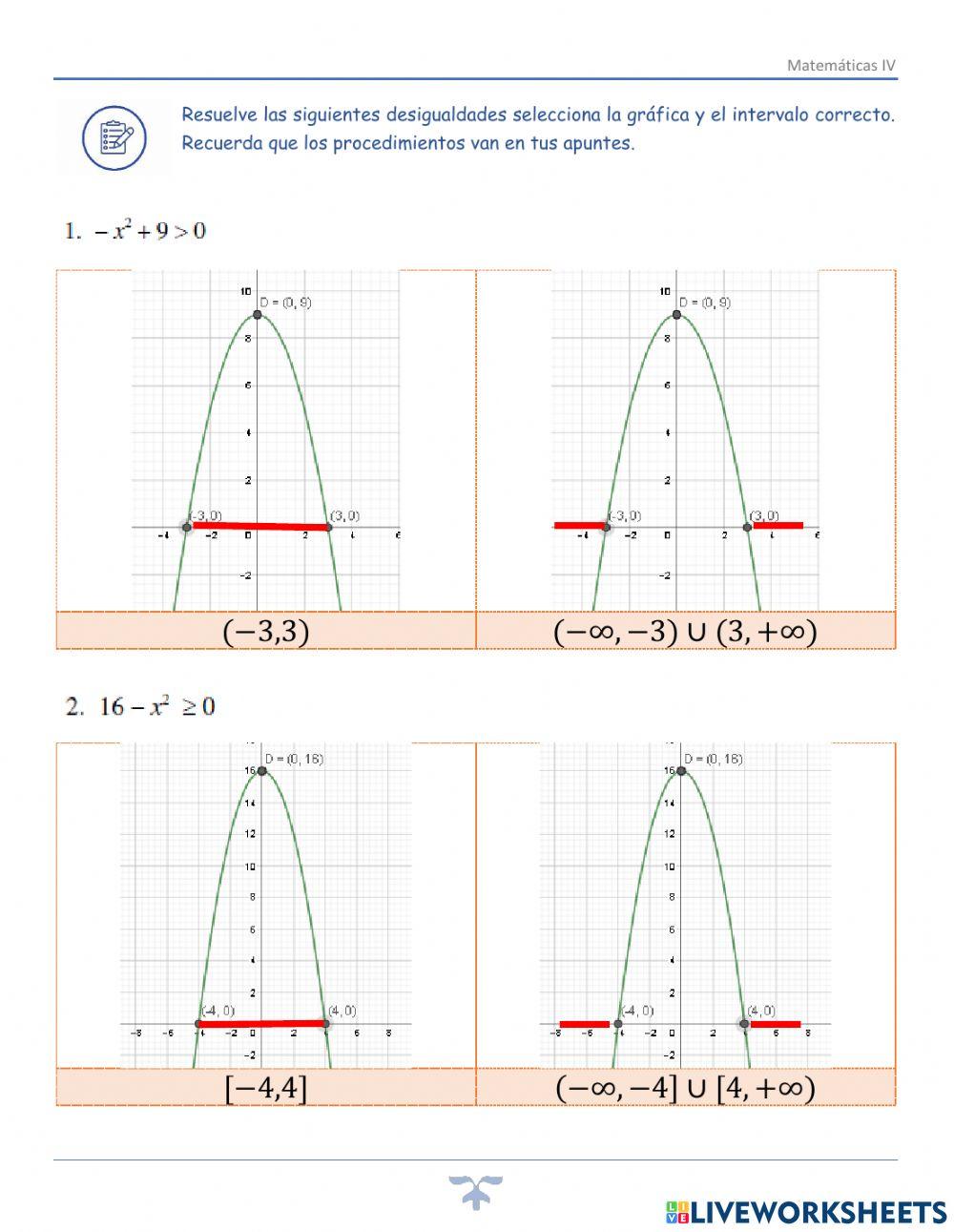 IV.4.3.Desigualdades cuadráticas