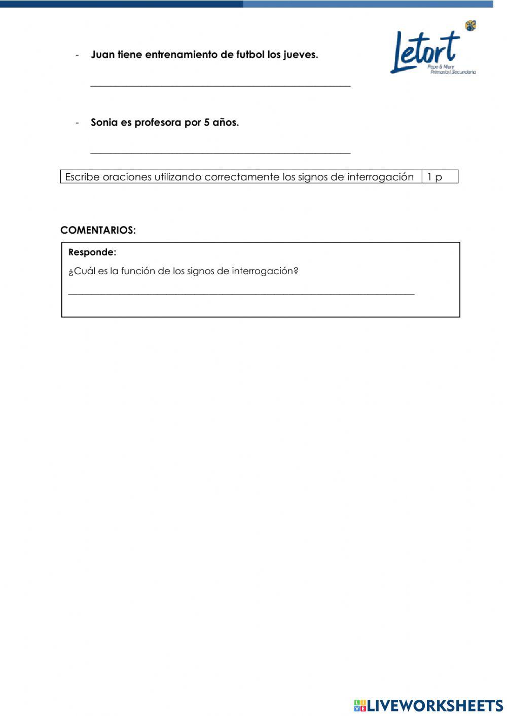 Signos de interrogación