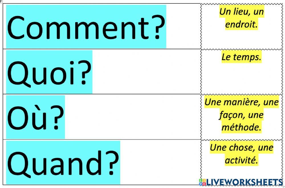 Des questions