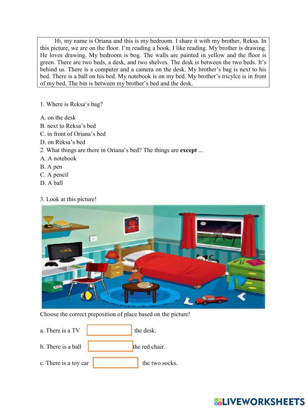 Things in my bedroom