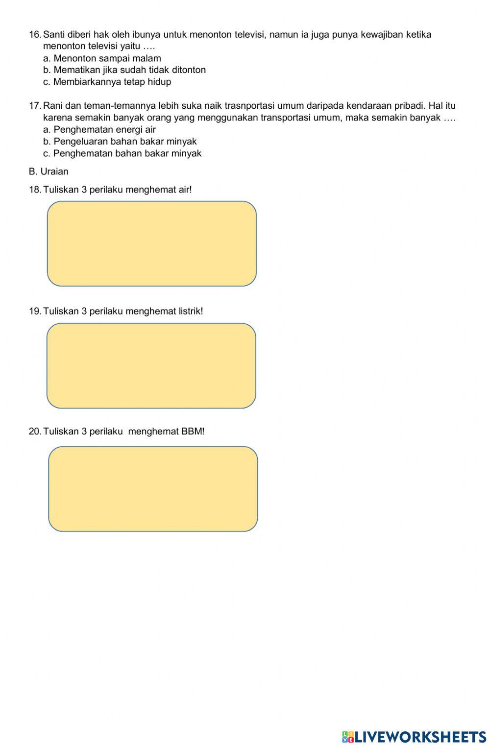 Ulangan Hak dan Kewajiban