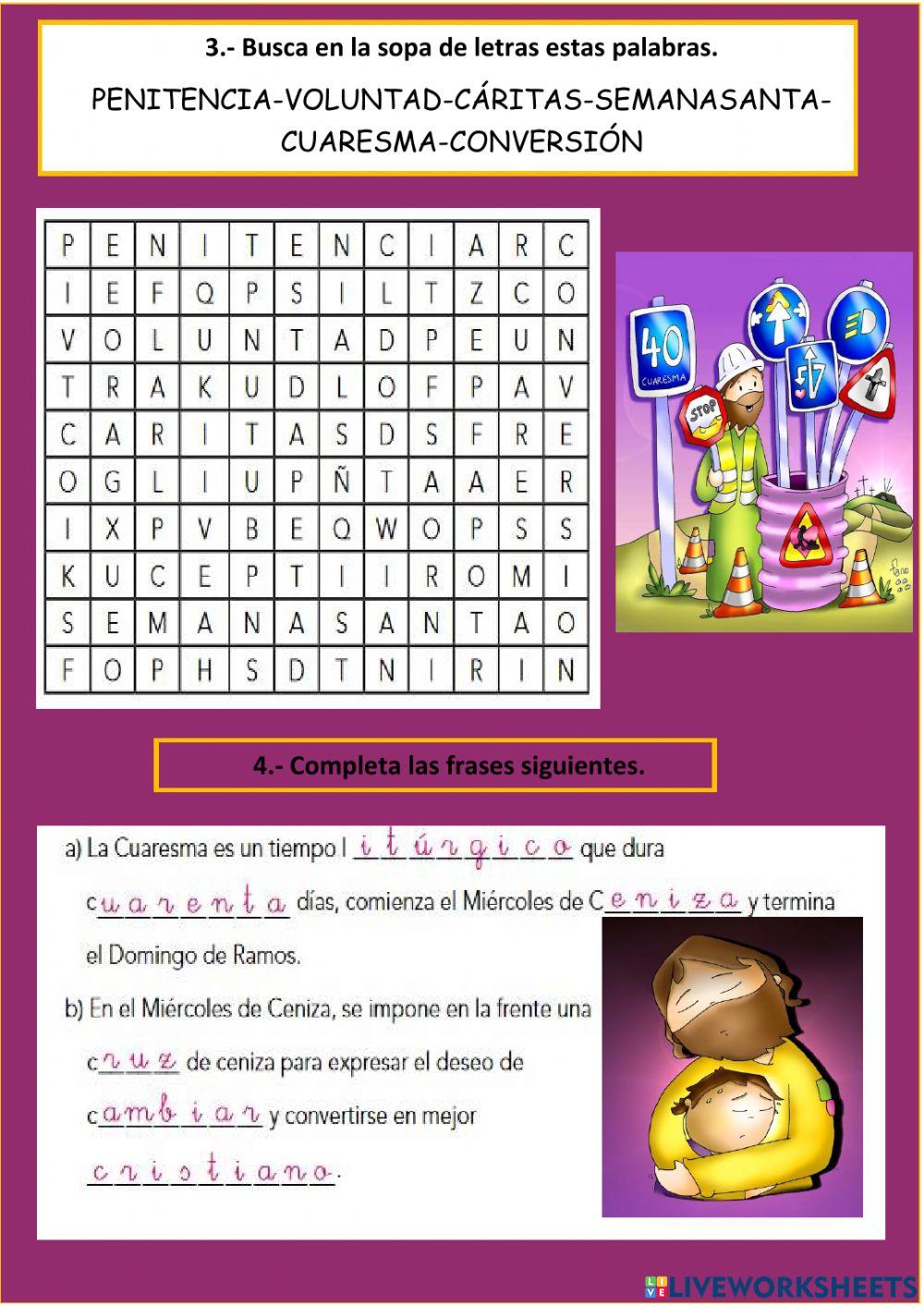 Taller nº2 4º PRIMARIA: ¿qué cumple Jesús con su muerte y resurección?
