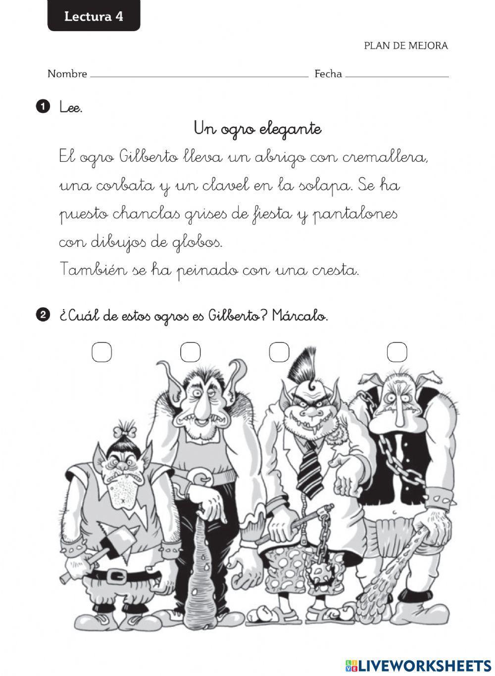 Lectura comprensiva 4