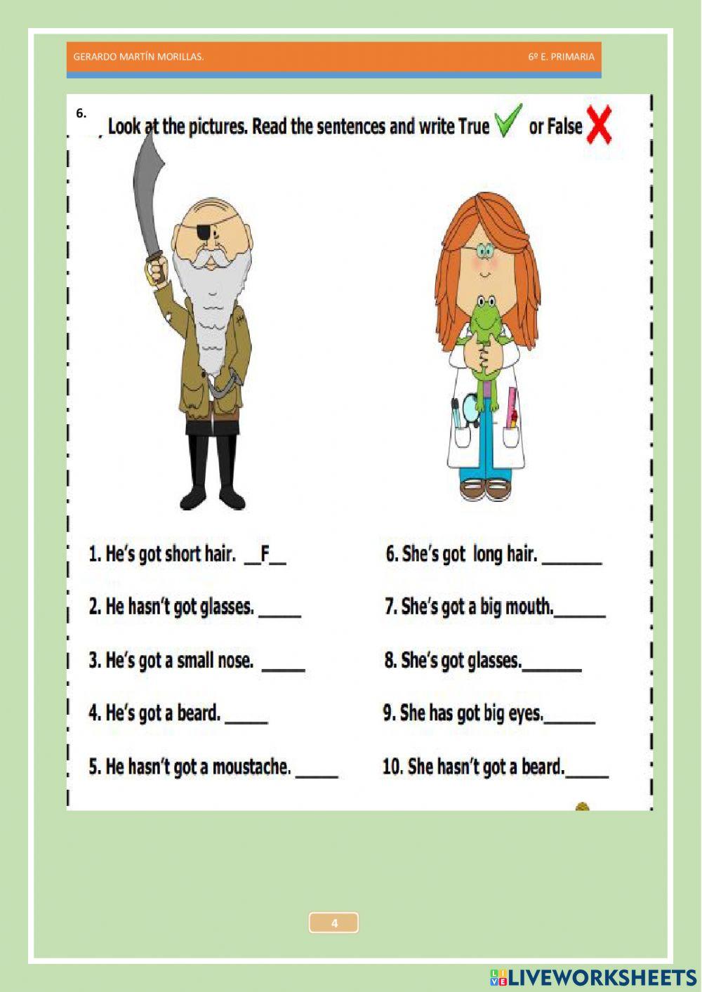 To have got affirmative form.