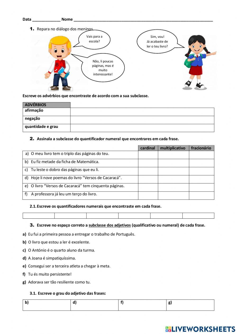 AdvérbiosQuantificadoresAdjetivos