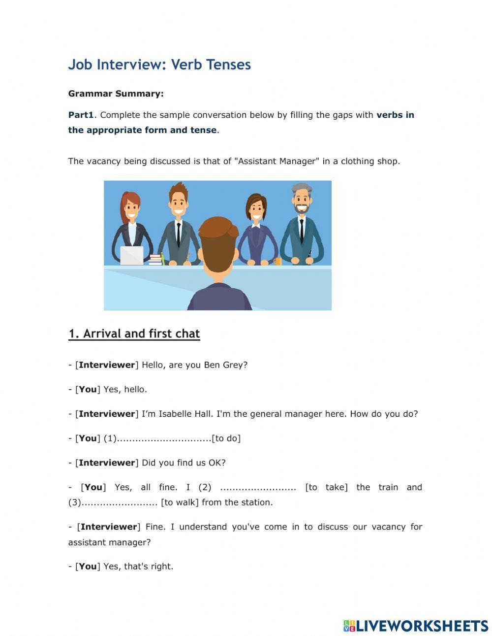 764832 Job interviews elikenny LiveWorksheets