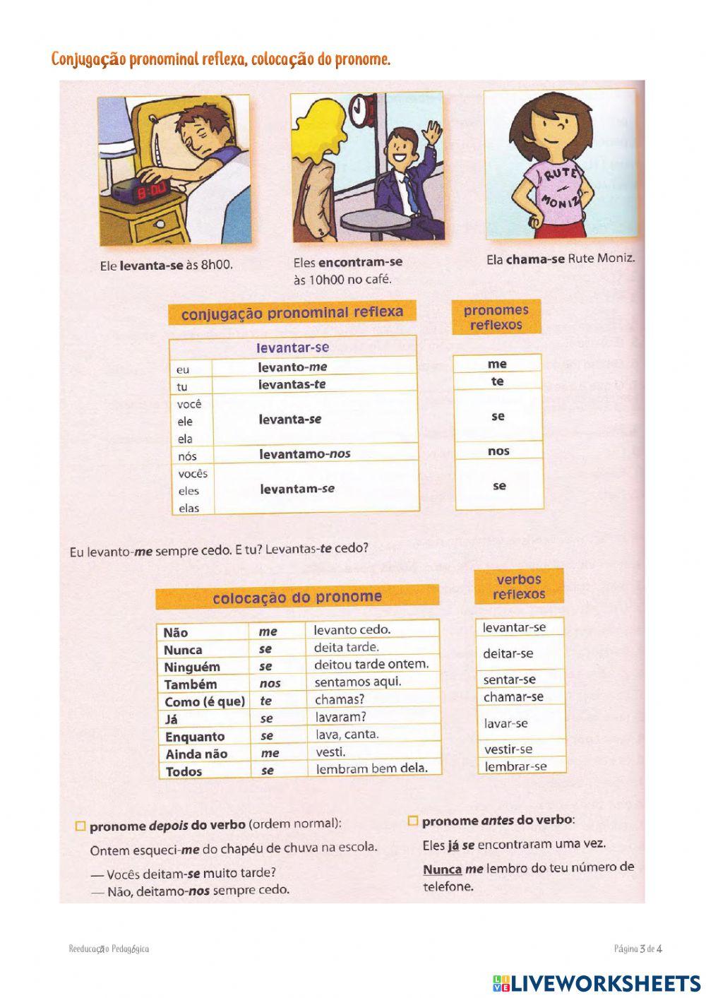 Exercícios de Reeducação Pedagógica