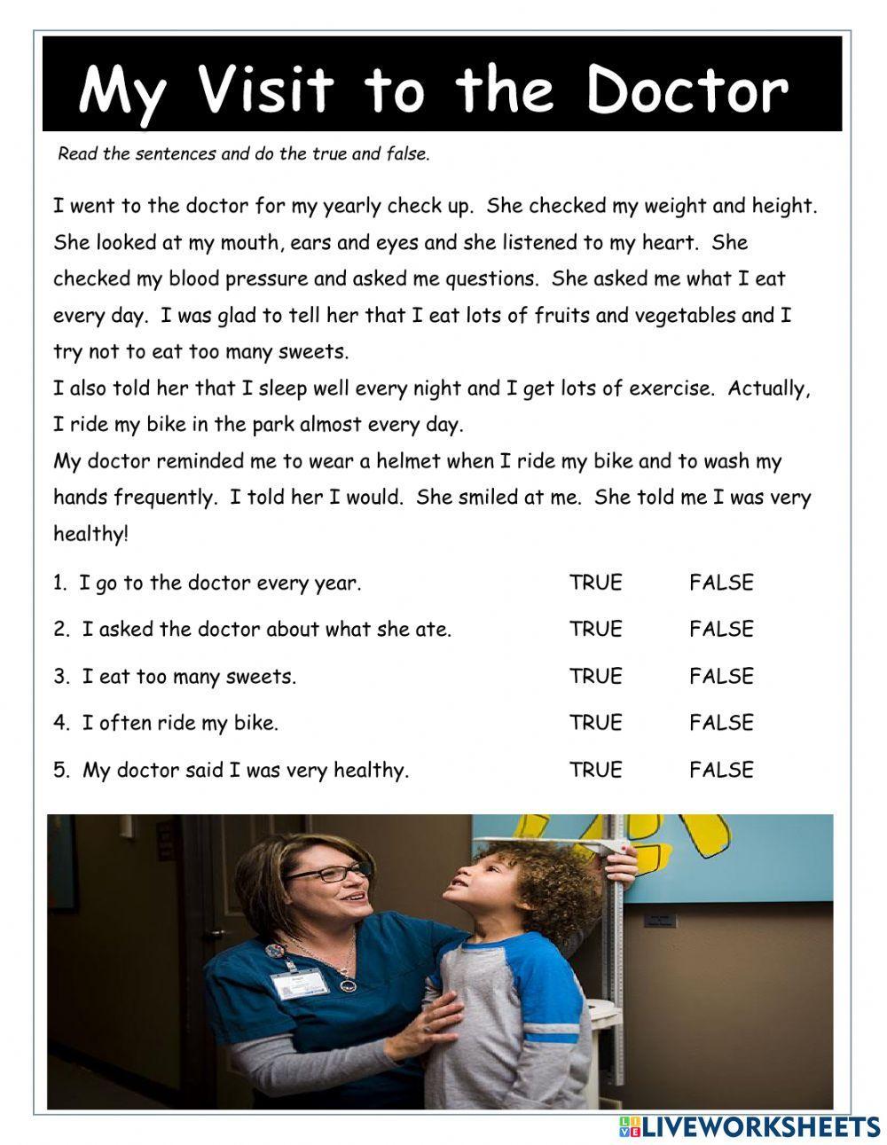 MyVisit to the Doctor Reading