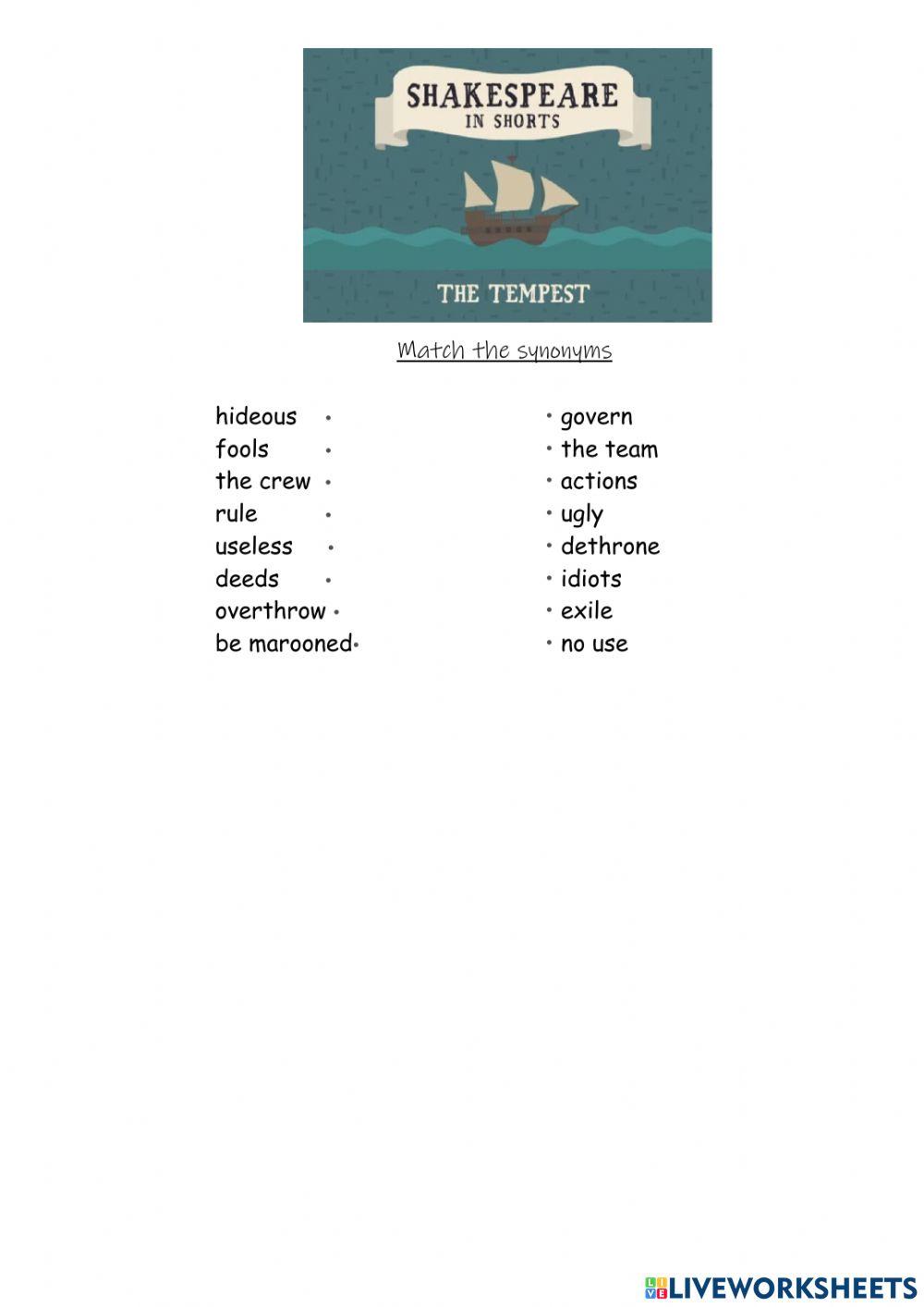 The Tempest by Shakespeare