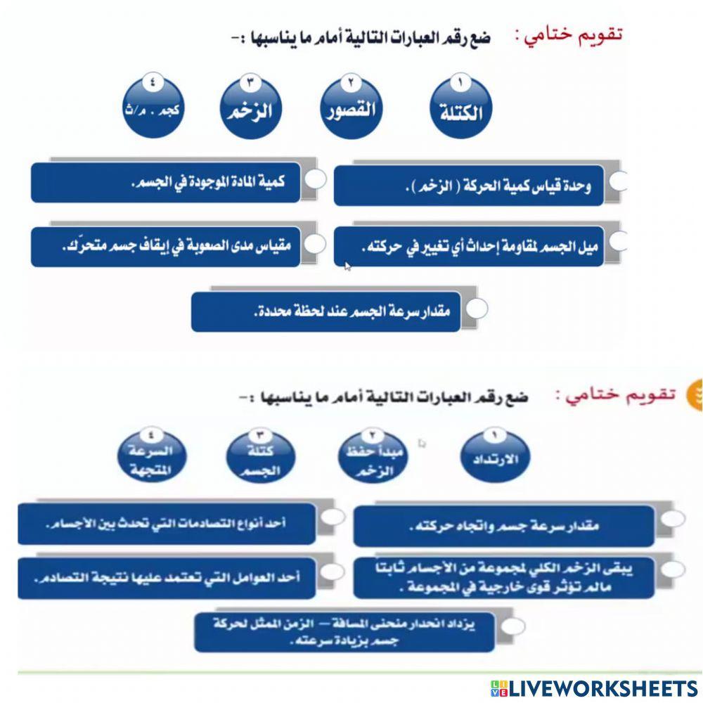 الزخم والتصادمات