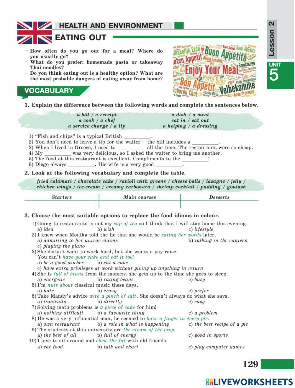 Quantifiers,eating out