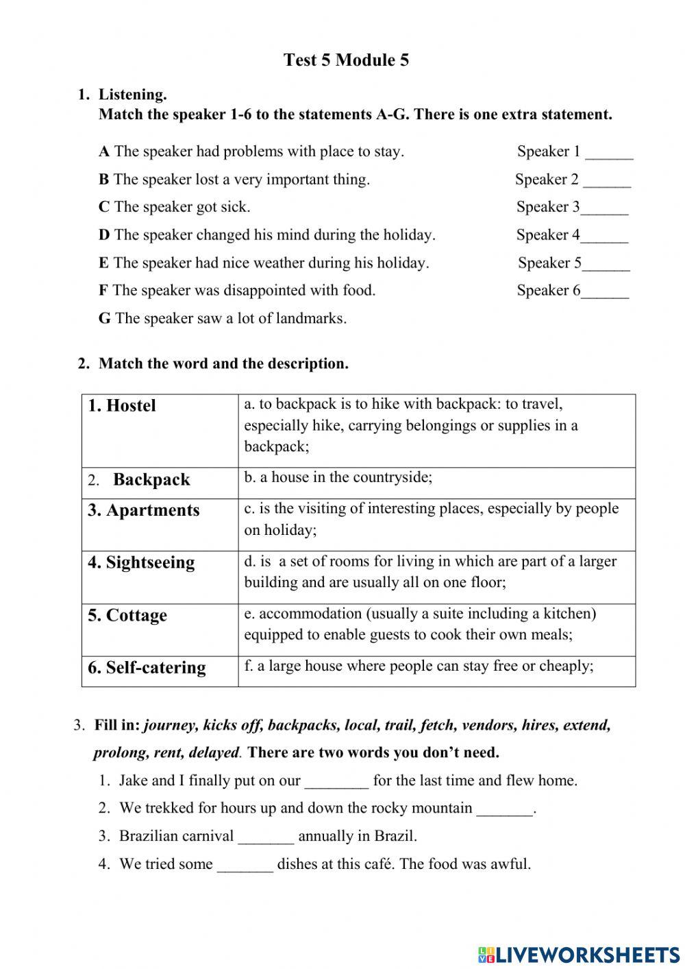 Test 5 Module 5 Spotlight 10