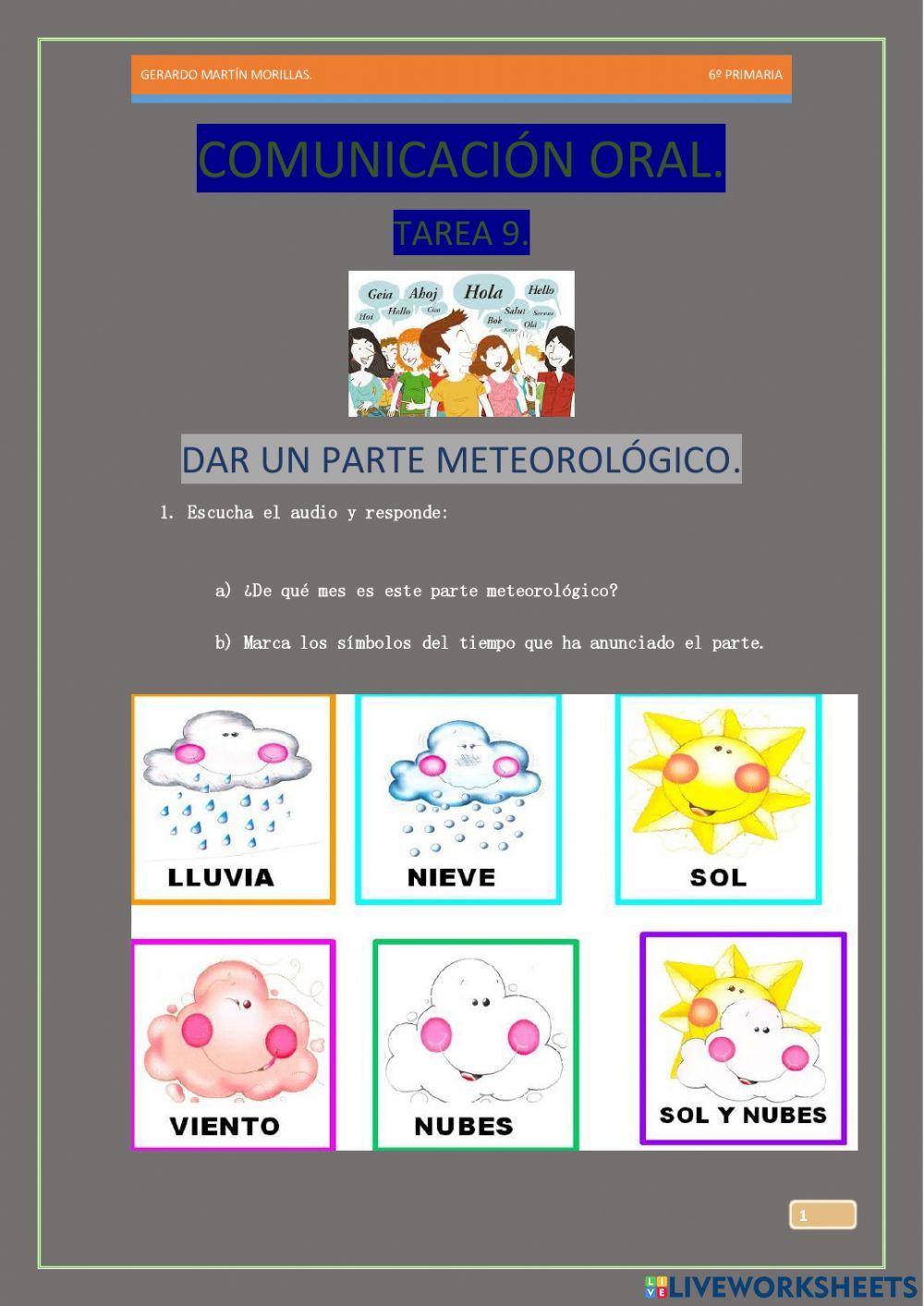 Comunicación oral. Tarea 9.