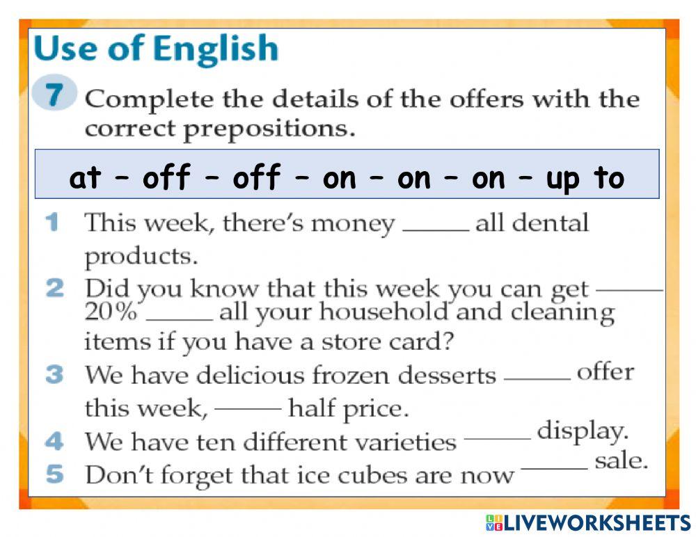 Grade 9 Adv.- Unit 7 - Lesson 4 - Activity 7
