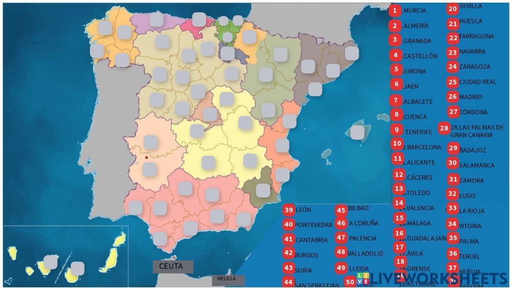 Las provincias de España