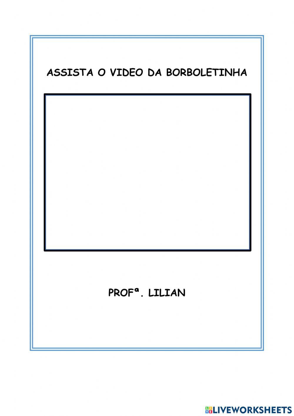 Letra e musica borboletinha