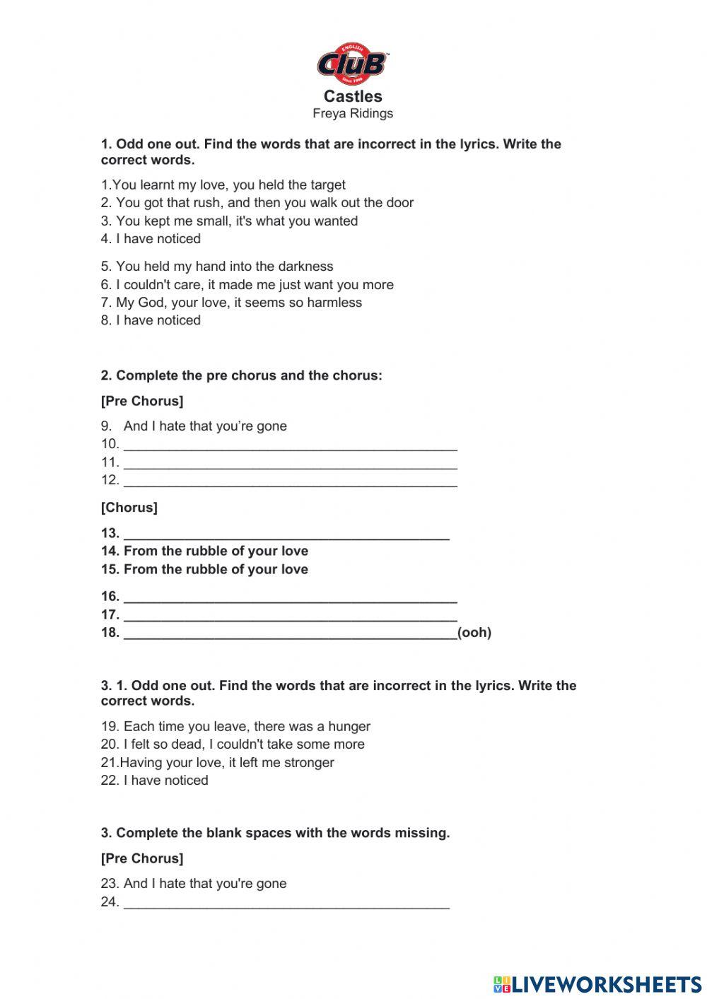 Song of the Month Advanced