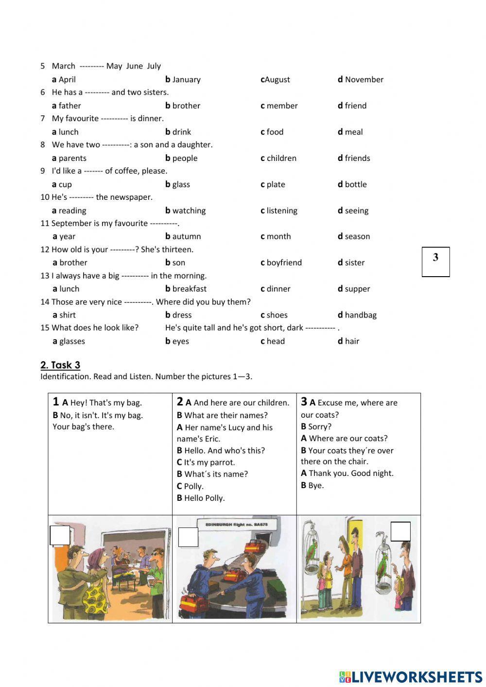 Teacher Danny - Diagnostic Test Seventh