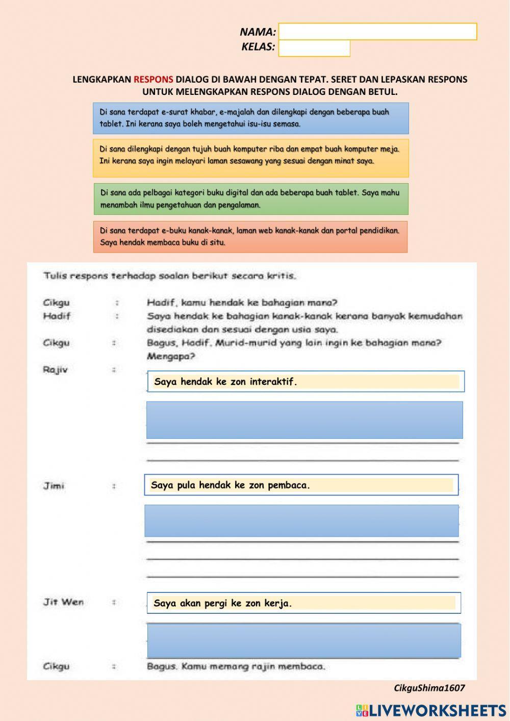 BMT4 ZON CERDAS MINDA(RESPONS TERHADAP SOALAN BT MS 13)