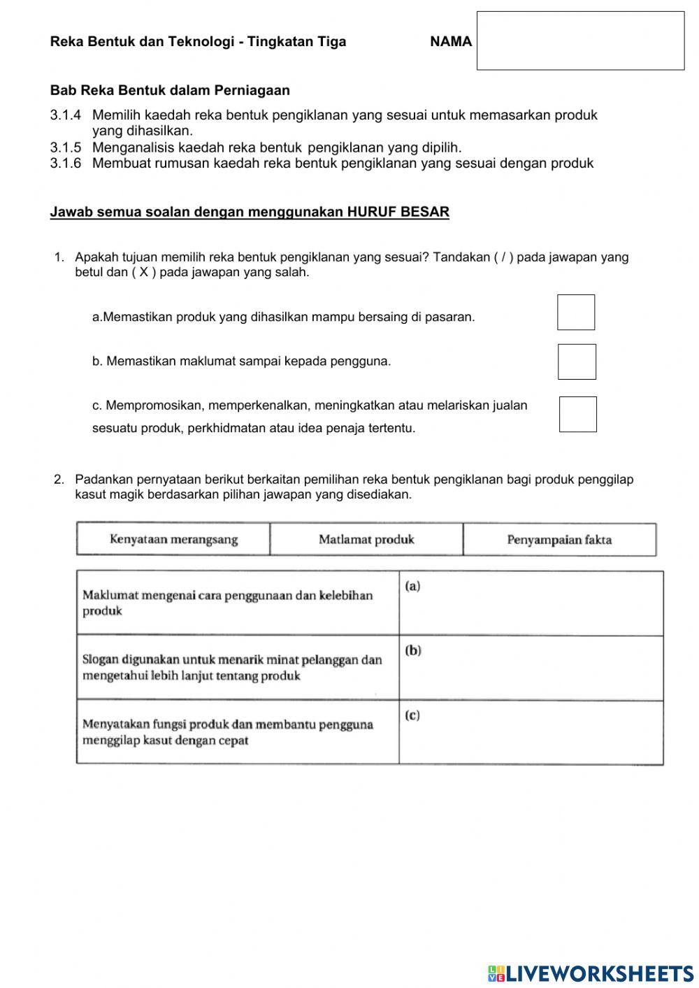 3.1.4 Memilih Kaedah Reka Bentuk Pengiklanan