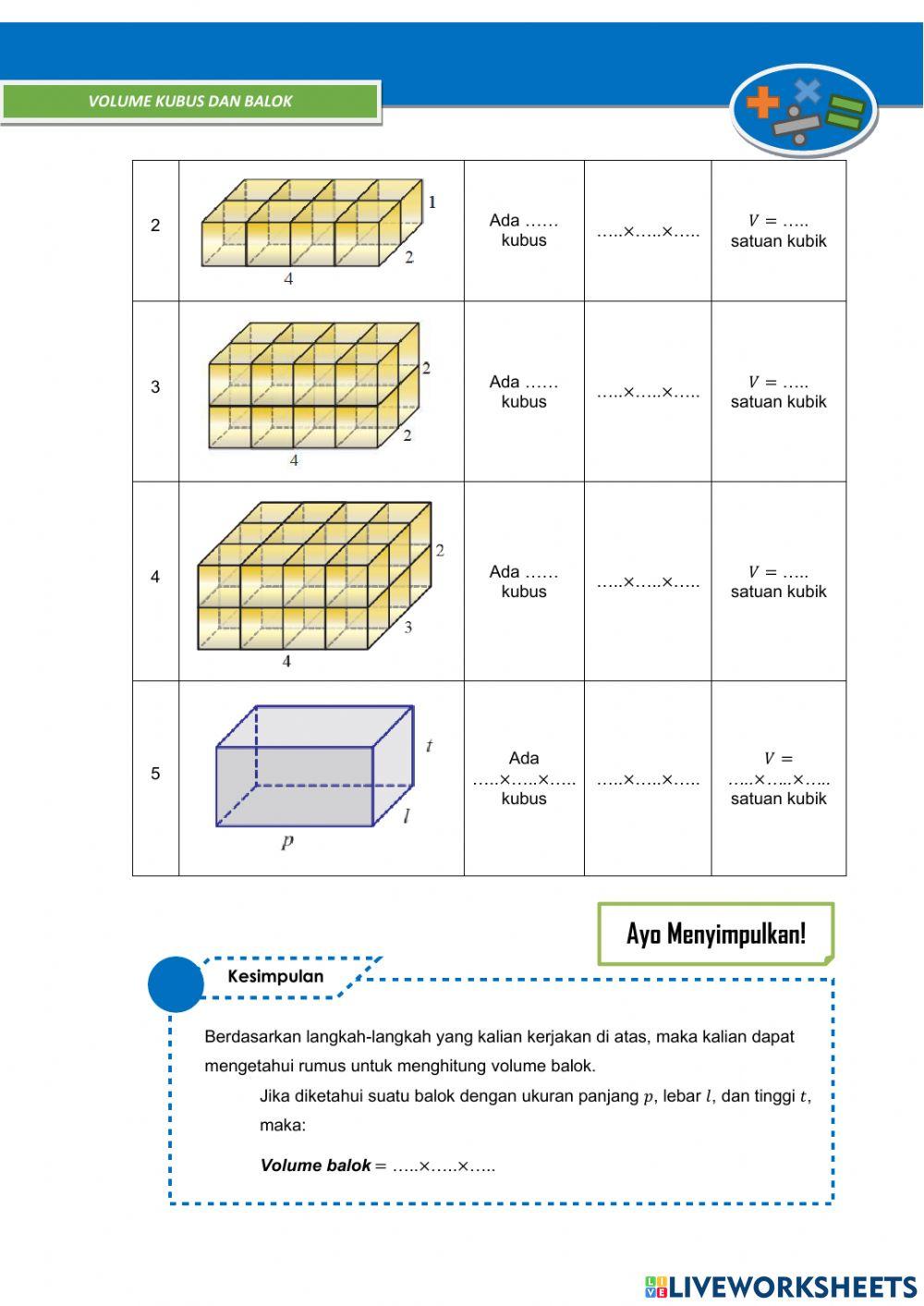 LKPD Volume Kubus dan balok